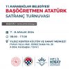 11.Karabağlar Belediyesi Başöğretmen Atatürk Satranç Turnuvası