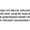 BELEDİYEMİZ ŞUBAT AYI MECLİS TOPLANTISI 1.BİRLEŞİMİ